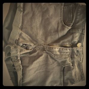 American Eagle hi rise black shorties